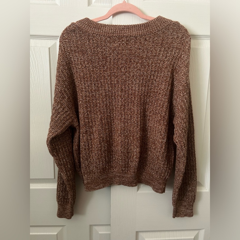 Universal Thread Women's Marled Brown Sweater - image 4
